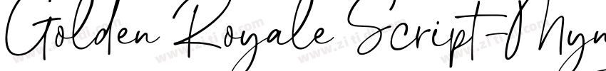 Golden Royale Script字体转换